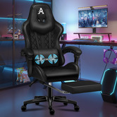 Hoxton Room Sova Faux Leather Gaming Chair with Lumbar Massage