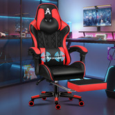 Hoxton Room Sova Faux Leather Gaming Chair with Lumbar Massage