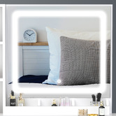 Hoxton Room 2 Piece Sienna LED Dressing Table &amp; Stool Set