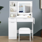 Hoxton Room 2 Piece Sienna LED Dressing Table &amp; Stool Set