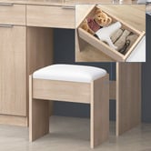 Hoxton Room 2 Piece Sienna LED Dressing Table &amp; Stool Set