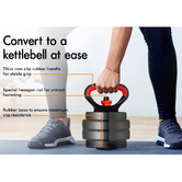 Hoxton Room 7 in 1 Wellington 20kg Adjustable Dumbbell Set