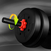 Hoxton Room 7 in 1 Wellington 20kg Adjustable Dumbbell Set