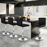 Hoxton Room Kelsey Faux Leather Adjustable Barstools