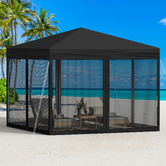 Hoxton Room 3 x 3m Kelvin Mesh Outdoor Pop-Up Gazebo