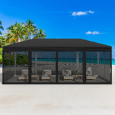 Hoxton Room 6 x 3m Kelvin Mesh Outdoor Pop-Up Gazebo