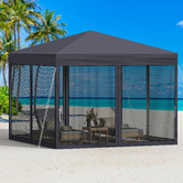 Hoxton Room 3 x 3m Kelvin Mesh Outdoor Pop-Up Gazebo