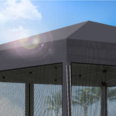 Hoxton Room 3 x 3m Kelvin Mesh Outdoor Pop-Up Gazebo