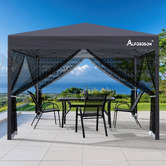 Hoxton Room 3 x 3m Kelvin Mesh Outdoor Pop-Up Gazebo