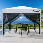 Hoxton Room 3 x 3m Kelvin Mesh Outdoor Pop-Up Gazebo