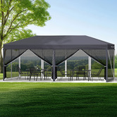 Hoxton Room 6 x 3m Kelvin Mesh Outdoor Pop-Up Gazebo