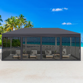 Hoxton Room 6 x 3m Kelvin Mesh Outdoor Pop-Up Gazebo