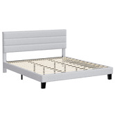 Hoxton Room Light Grey Preston Boucle Bed Frame