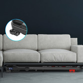 Hoxton Room Cyrus Electric Walking Pad with Handrail