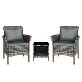 Hoxton Room 2 Seater Chandon Outdoor Armchair &amp; Table Set