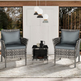 Hoxton Room 2 Seater Chandon Outdoor Armchair &amp; Table Set