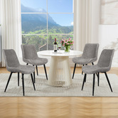 Hoxton Room Chandler Chenille Dining Chairs