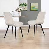 Hoxton Room Chandler Chenille Dining Chairs