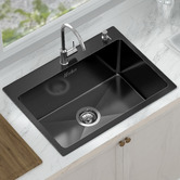 Hoxton Room Costa 600mm Single Stainless Steel Kitchen Sink