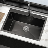 Hoxton Room Costa 680mm Single Stainless Steel Kitchen Sink
