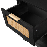Hoxton Room Alira Rattan 1 Drawer Bedside Table