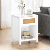 Hoxton Room Alira Rattan 1 Drawer Bedside Table