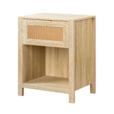 Hoxton Room Alira Rattan 1 Drawer Bedside Table