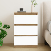 Hoxton Room Regal 3 Drawer Bedside Table