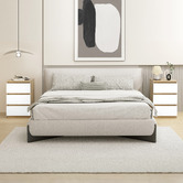 Hoxton Room Regal 3 Drawer Bedside Table