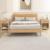 Hoxton Room Alira Rattan 1 Drawer Bedside Table