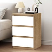 Hoxton Room Regal 3 Drawer Bedside Table