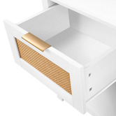 Hoxton Room Alira Rattan 1 Drawer Bedside Table