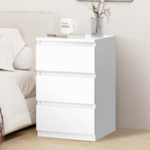 Hoxton Room Regal 3 Drawer Bedside Table