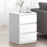 Hoxton Room Regal 3 Drawer Bedside Table