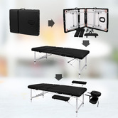 Hoxton Room 3 Fold Allia Faux Leather Massage Table