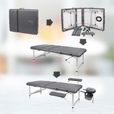 Hoxton Room 3 Fold Allia Faux Leather Massage Table