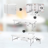 Hoxton Room 3 Fold Allia Faux Leather Massage Table
