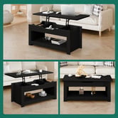Hoxton Room Michel Rectangular Lift-Top Coffee Table