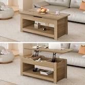 Hoxton Room Michel Rectangular Lift-Top Coffee Table