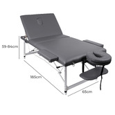 Hoxton Room 3 Fold Allia Faux Leather Massage Table