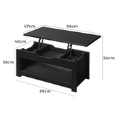 Hoxton Room Michel Lift Up Coffee Table