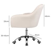 Hoxton Room Carrie Velvet Office Chair