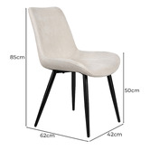 Hoxton Room Chandler Chenille Dining Chairs