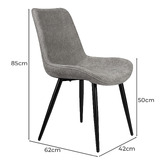 Hoxton Room Chandler Chenille Dining Chairs