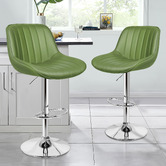 Hoxton Room Avalache Faux Leather Adjustable Bar Stools