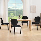Hoxton Room Dorado Teddy Velvet Dining Chairs