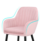 Hoxton Room Fairbanks Velvet Dining Chairs
