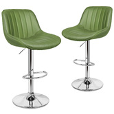Hoxton Room Avalache Faux Leather Adjustable Bar Stools