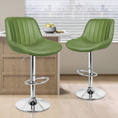 Hoxton Room Avalache Faux Leather Adjustable Bar Stools