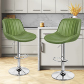 Hoxton Room Avalache Faux Leather Adjustable Bar Stools